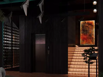 RESTAURANT MODERN STYLE INTERIOR DESIGN 3D model