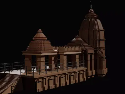  Shri Jagannath Puri Dham Temple 3D Printable Miniature 3D print model