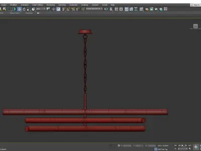 HUNTINGTON CHANDELIER Low-poly 3D model