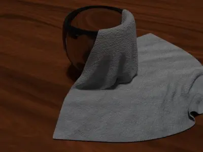 Cloth Bowl  Low-poly 3D model