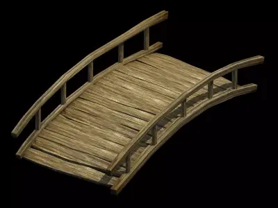 Field - Wooden Bridge 83 3D model