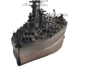 US NAVY 1940S Batlleship USS Montana 3D model