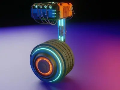 Robot BB-009  Low-poly 3D model