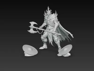 caballero esqueleto de fantasia  3D print model