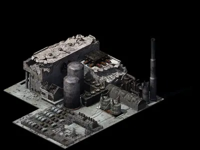 War-city-scars 07 3D model