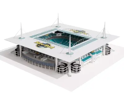 Hard Rock Stadium 3D 3D model