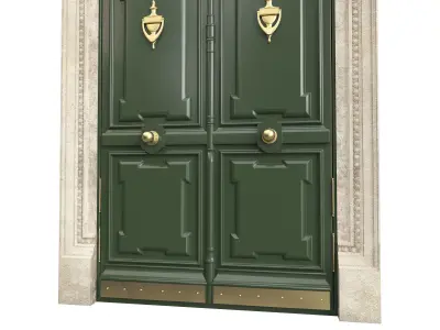 Entrance classic door 87 3D model