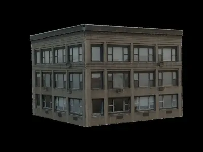 Building 1 Low-poly 3D model purchase