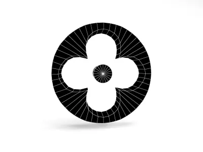 Louis Vuitton Pattern v2 004 Free low-poly 3D model