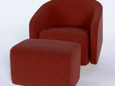 Arm chair Low-poly 3D model