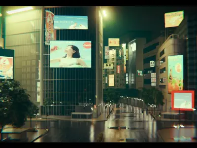 Tokyo Shibuya crossing  3D model