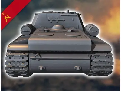 SU-203 mortar - Soviet army WW2 Second World East front Ostfront 3D print model