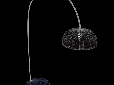 Floor Lamp Low-poly 3D model 19