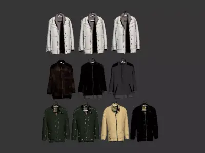 mens jacket 3D model