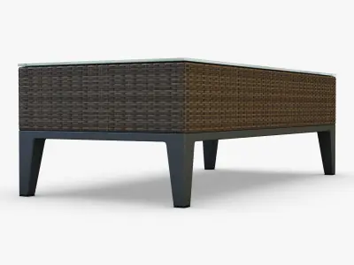 Rexus coffee table brown 3D model