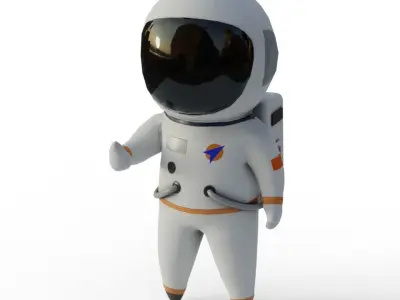 Astronaut Low Poly Stylised Low-poly 3D model