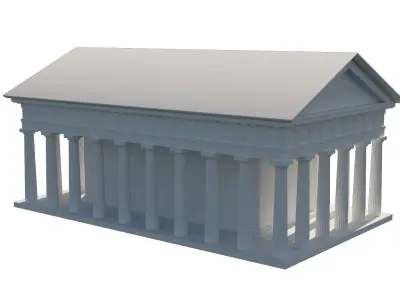 Temple of Theseus Low-poly 3D model
