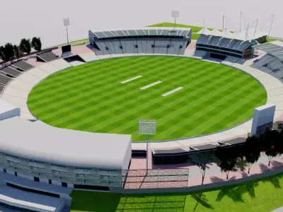 Rose Bowl Cricket Ground - England 3D model