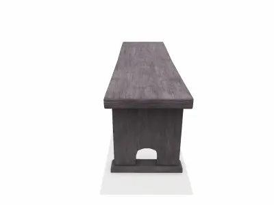 Old Medieval Bench Low-poly PBR 3D model