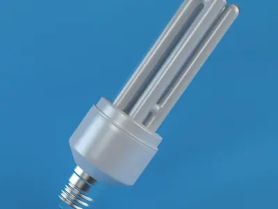 Energy Saver Lightbulb Set 3D model