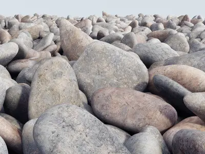 Pebble color road 3D model