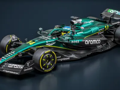  Aston Martin F1 AMR25 2025 Formula 1 Race Car 