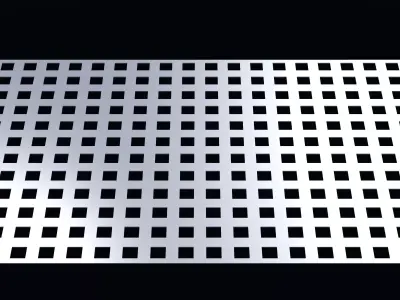 Perforated panel with 30 percent opening 25O116 3D model