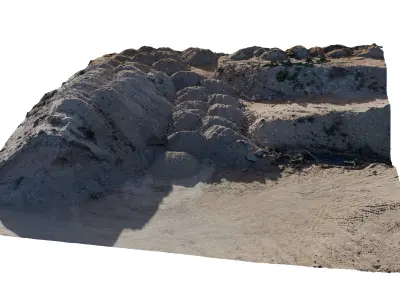 Construction Site Terrain Scan 3D model