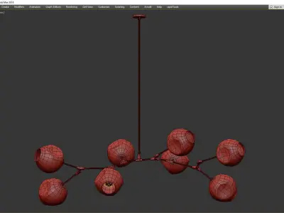 BRANCHING BUBBLES BB 08 03 Low-poly 3D model