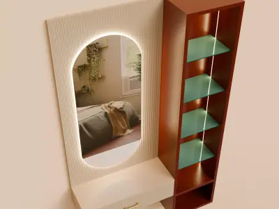 Mirror table 3D model