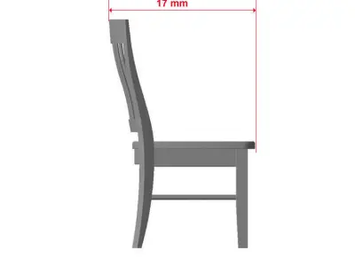 Chair - 3d printable 1-35 scale accessory for dioramas 3D print model