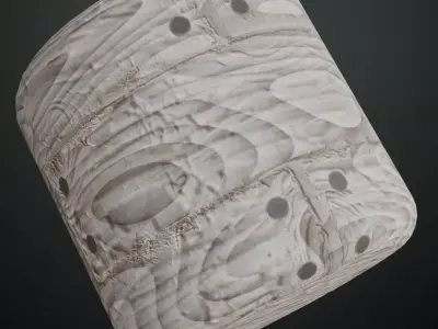 Weathered Grey and White Wood Planks PBR Seamless Texture