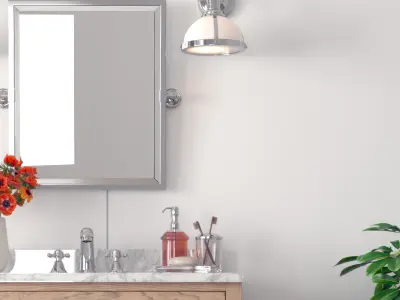 Modern cabinet bathroom 3D model