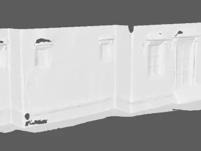 Wall structure of Indian street in the time of Medieval 3D model