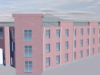 Flat house 3D model