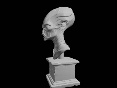 Alien Scout Helmet Recon Headgear Prop 3D print model