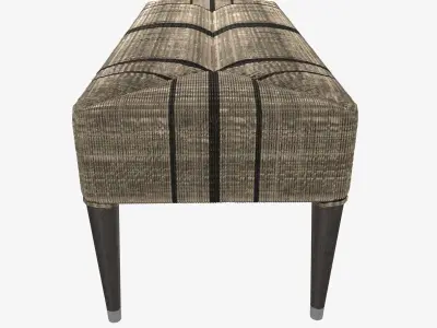 Palecek Fritz Rope Bench 3d model 3D model