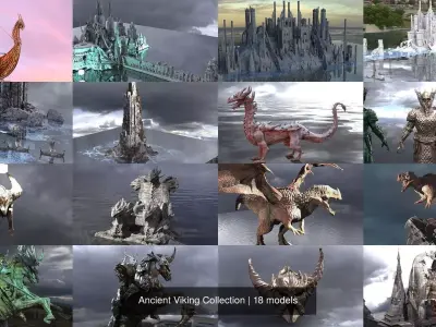 Ancient Viking Collection 3D Model Pack