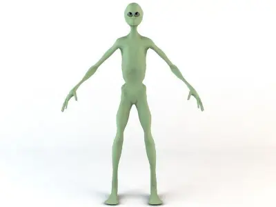 Alien Character Low-poly 3D model
