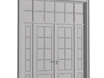 Entrance Outdoor classic street Doors 3D model