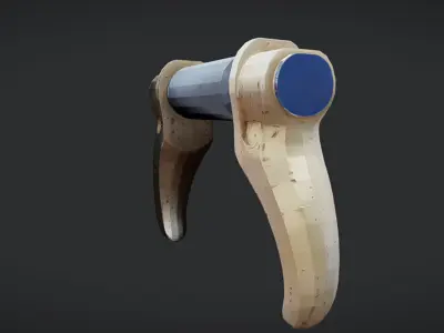 antique door handle 3D model
