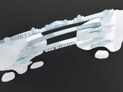 Christmas Arch for Entrance Decoration 3D model