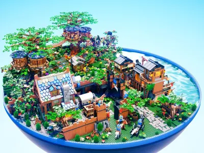 Lego island 3D model