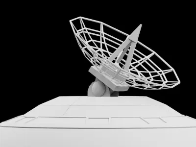 Space egg Low-poly 3D model