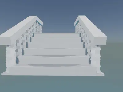 Minimalist Staircase Interior Design 3D print model