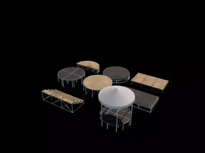 stage set  3D model