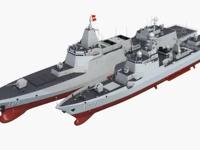  Chinese Navy Type 055 052D Destroyer 