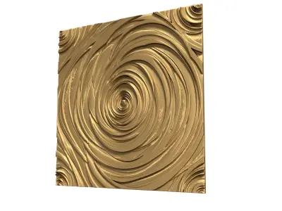 decor set wall panel ornament mural CNC 02 3D print model 3D print model purchase