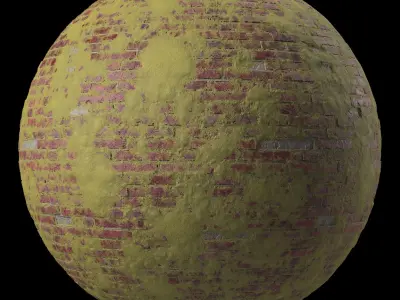 Bricks Materials 35- Brick walls - Pbr 4k Seamless Low-poly 3D model