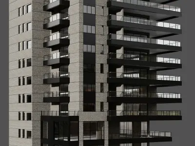 RESIDENTIAL BUILDING NO77 A 3D model